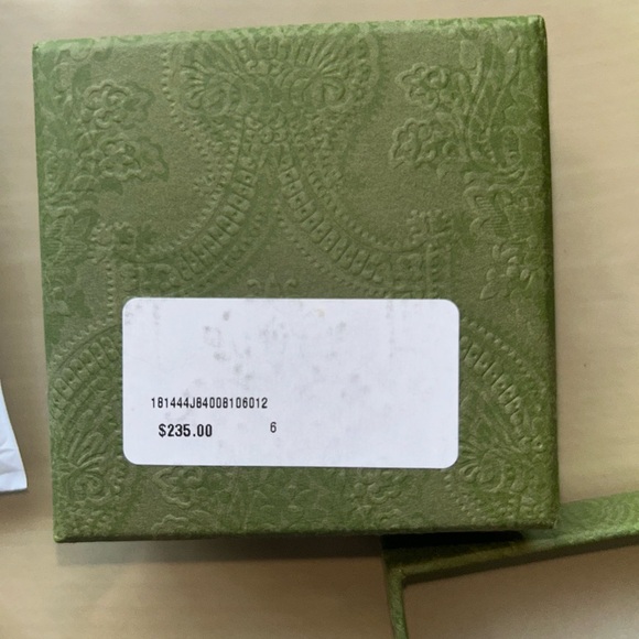 Gucci Beaded Chain Heart Ring Sterling Silver Size 6 - Picture 5 of 7